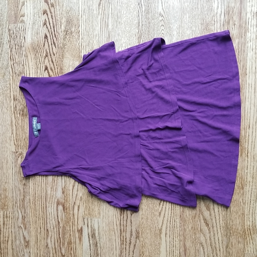 (XS) Tommy Bahama Layered Plum Tank Top Summer Vacation Vacation Soft